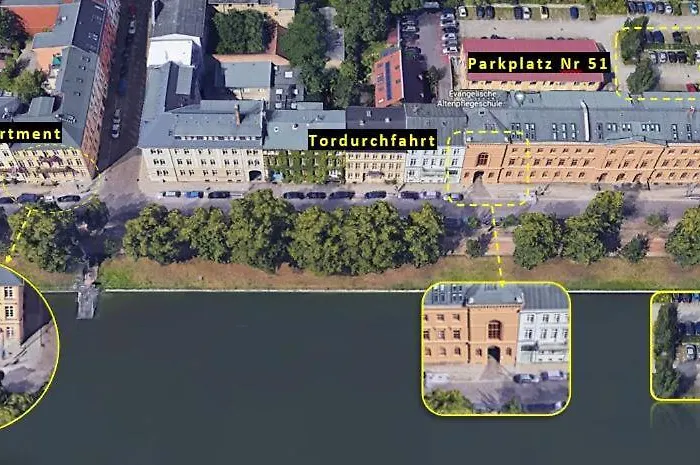 公寓 Ferienapartment Alexandrine Direkt Am Pfaffenteich Mit Eigenem Parkplatz